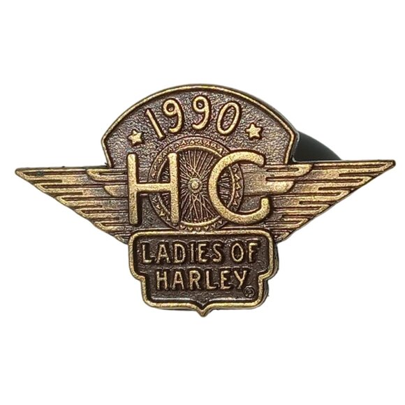 Harley-Davidson Jewelry - 1990 Ladies of Harley Collectible Motorcycle Biker HOG Pin Vintage